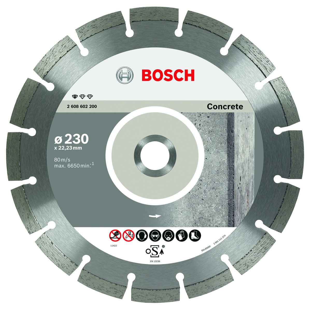 Disco diamante 41/2"concreto profesional Bosch Me
