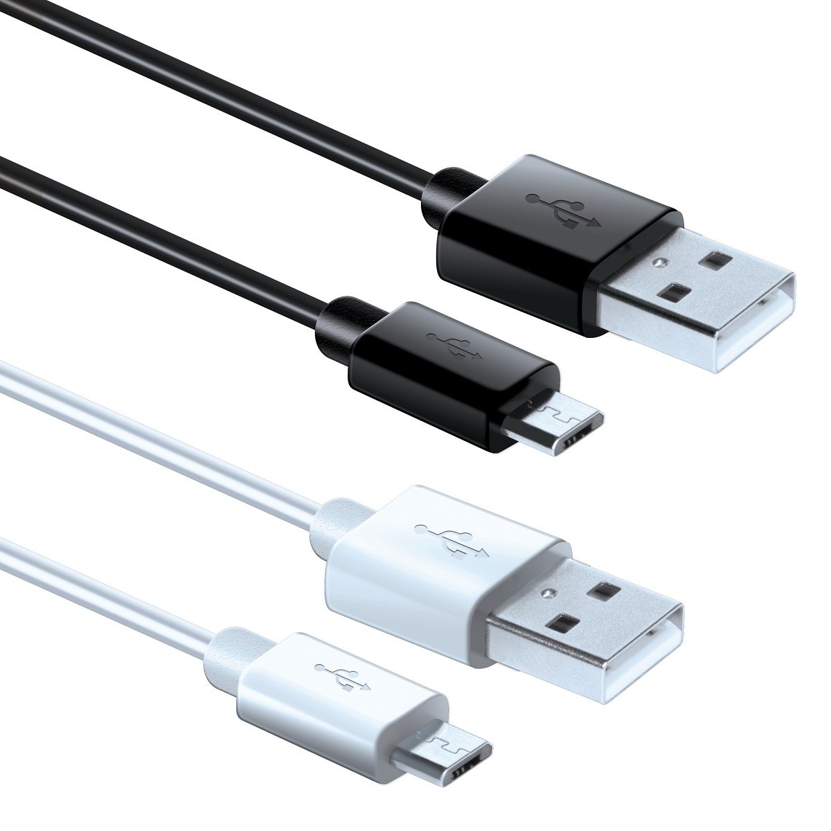 CABLE MICROUSB ISOUND DOBLE PACK 1MT CABLES 6847 BL/NEGRO