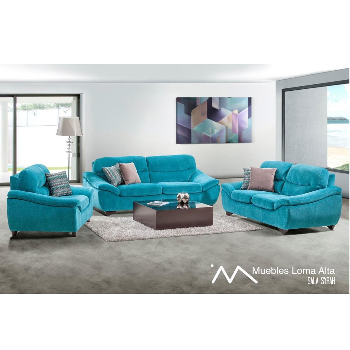 Sala Syrah turqueza 321 Muebles Loma Alta Me entiende!