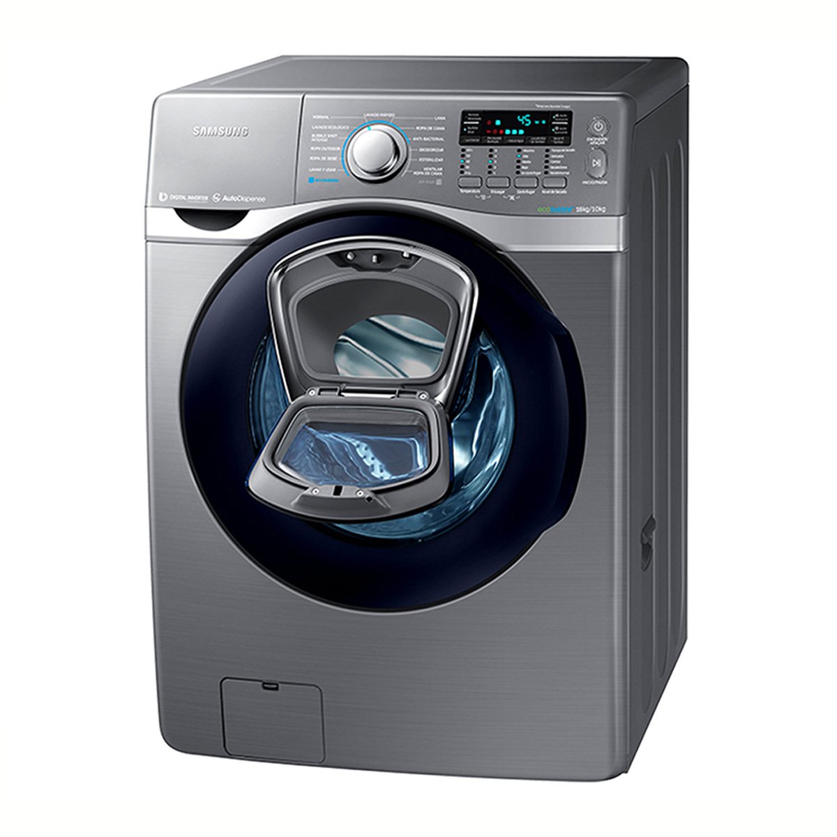 LAVASECADORA SAMSUNG FRONTAL 18KG INOX Me entiende!