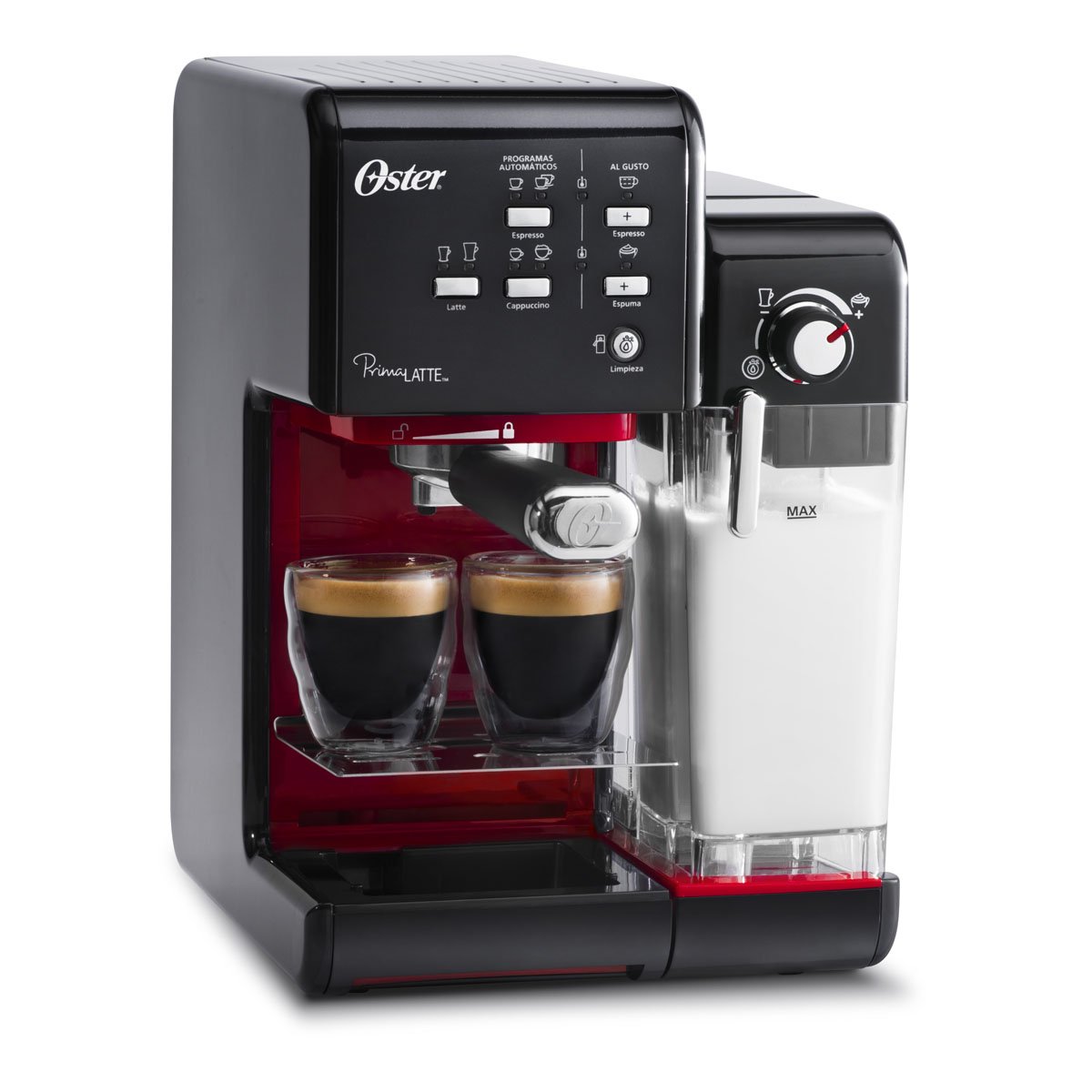 Cafetera espresso capuchino prima latte negra bvst Oster