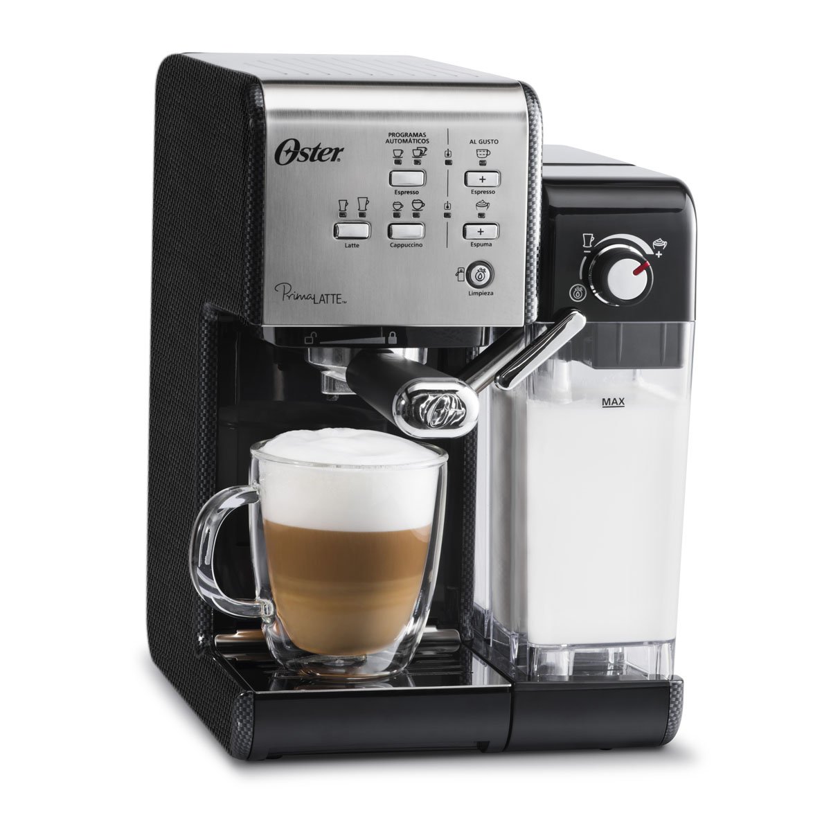 Cafetera Espresso Capuchino Prima Latte Gris Bvste Oster Sears Mx