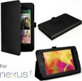 Exact Leather Folio Case for Google Nexus 7 Android Tablet by Asus With 3-in-1 Built-in Stand (Automatically Wakes and Puts the Nexus 7 to Sleep)