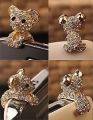 New Crystal Dog Puppy Bear 3.5mm Antidust Anti Dust ear cap for iphone 5, HTC, Samsung