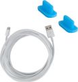 ELONGPRO 2M/6.6 Foot Long New 8-Pin - Lightning USB Data / Sync Charging Cable for Apple iPhone 5 iPod Touch 5th Gen iPod Nano 7th Gen iPad 4th Gen iPad Mini + (Light Blue) Dock Connector Dust Cover F8P