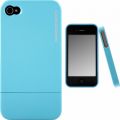 CaseCrown Metallic Glider Case for Apple iPhone 4 and 4S (AT&T, Sprint, & Verizon compatible) - Light Blue