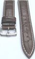 22mm Italian Leather Watch Band Strap for Omega W/S Brown