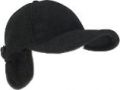 FLEECE BASEBALL CAP WITH EAR FLAPS AND CORD/TOGGLE CLOSURE