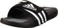 adidas Men's Santiossage Slide, Black/Clear/Running White, 9 M