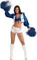 Dallas Cowboy Cheerleader Costume,White,X-Small