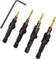 Milescraft 5341 Counter Bit Set, 4-Piece