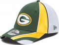 NFL Mens Green Bay Packers Speed Stretch 3930 Flex Fit Cap (Green/Yellow/White, M/L)