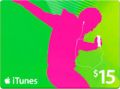 Apple iTunes Music Card US$15