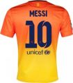 New Soccer Jersey 2012-13 Barcelona Away Messi with Patch Football Shirt Size M