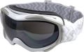 Polarlens PG31 Snowboard Goggles / Ski Goggles / Winter Sport Goggles / German Engineered / Helmet Compatible / Excellent Fit / Lightweight/ Ventilated and Antifog / 100% UV Protection UV400 Cat 3 Sun Filter / Glossy White with Light Gray Trim / Blac