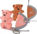 Mommy I'm Here CL-103-AS2TWB Teddy Bear Remote Child Locator, 2-Pack, One Pink and One Brown