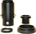 Deluxe Telescope Camera Adapter Kit for Canon EOS /Rebel DSLR - 1.25" Variable Eyepiece Projection & Prime Focus