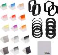 Bundle Monster Complete 29in1 DSLR Camera Lens ND Graduated Filter + Ring Accessory Set - Fits Cokin P Series