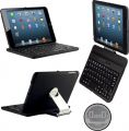 CoverBot iPad Mini Keyboard Case Station BLACK. Bluetooth Keyboard For 7.9 Inch New Mini iPad with IOS Commands. Folio Style Cover with 360 Degree Rotating Viewing Stand Feature