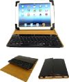 Funda PU Piel para Ipad con Teclado Bluetooth Color Negro/Camel Bizani