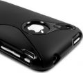 OKEBA Black RUBBER TPU GEL HARD CASE SKIN COVER FOR APPLE IPHONE 3G 3GS 8GB 16GB