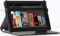 Kindle Fire Leather Slim folio Case With Built in Stand for by BLUREX - Black