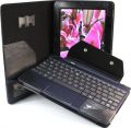 Poetic ASUS Transformer TF300 Leather Keyboard Portfolio Stand Case Cover for TF300 Black(Included 2 Micro SD Card Slots) (Speaker Hole is Opened)(3 Year Manufacturer Warranty From Poetic)