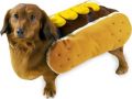 Casual Canine Polyester Hot Diggity Dog Costume, Small, Mustard