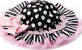 Mud Pie Baby-Girls Newborn Tres Jolie Ric Rac Ruffle Floppy Hat, Multi, 12 Months - 2T