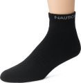 Nautica Men's 3-Pack Performance Quarter Sock,Black,8 to 12