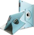 360 Degrees Rotating Stand (Blue) Leather Case for Apple iPad 2 2nd generation