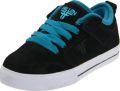 Fallen Clipper Skate Shoe (Little Kid/Big Kid),Black/Cyan,1 M US Little Kid