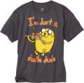 Adventure Time Boys 8-20 Just A Dude Tee, Charcoal, Large