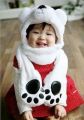 Polar Bear Animal Hat Muffler with Mittens
