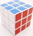 Lanlan Blue Magic 3X3 Sticker Speed Cube-White