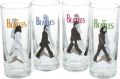 The Beatles Set Of 4 Glasses Abbey Road Barware