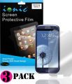 CrazyOnDigital Screen Protector Film Invisible (Clear) for Samsung Galaxy S3 S III (AT&T, T-Mobile, Sprint, Verizon) (3-pack)