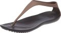 Crocs Women's Sexi Flip Sandal,Bronze/Espresso,8 M US