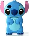 New Blue Cute 3D Stitch Hard Case with Movable Ears w/ 1 Bonus Screen Protector for I-Phone 4G/4S
