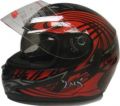 Red Tribal Dual Visor Full Face Motorcycle Street Sport Helmet DOT (Medium)