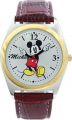 Disney Men's MCK623 Mickey Mouse Moving Hands Brown Strap Watch