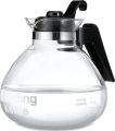 Medelco  12-Cup Glass Stovetop Whistling Kettle