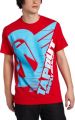 TapouT Men's Silver Tech Tee, Red, X-Large