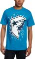 Famous Stars and Straps Men's Comic Print Tee, Turquoise/White, X-Large