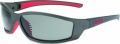 Uvex SX0406 SolarPro Safety Eyewear Photochromic Anti-Fog/Hardcoat Lens, Gray and Red Frame