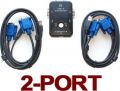 2 Port USB KVM PC Switch for Windows 98 / 2000 / ME / Vista / 7