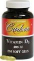 Carlson Vitamin D3, 400 IU, 250 Softgels
