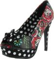 Iron Fist Hooters Women's Sugar Skull Platform Heels Black Size 9