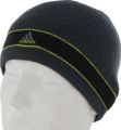 Adidas Men's Stagger Reversible Beanie, Dark Onix/Black/Lab Lime, Single Size